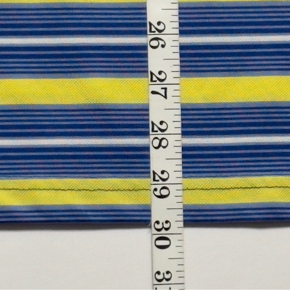 Chaps Golf Blue and Yellow Short Sleeve Polo Shirt Size M Excellent - Picture 5 of 8